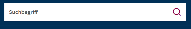 Suchschlitz für die feldübergreifende Volltextsuche