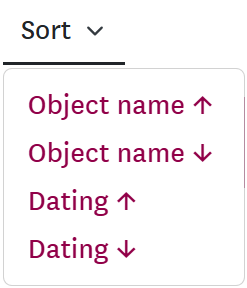 Sort field